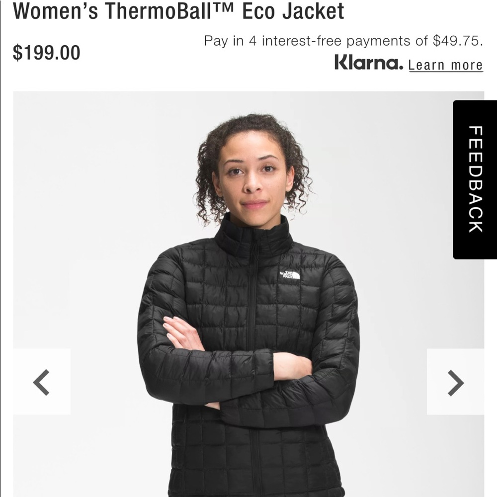 Small thermoball womens jacket.